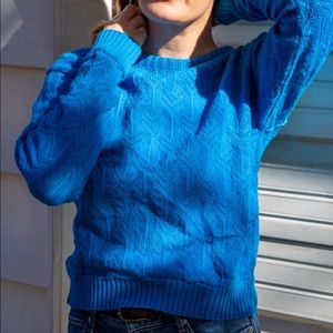 Pendleton 100% wool blue sweater